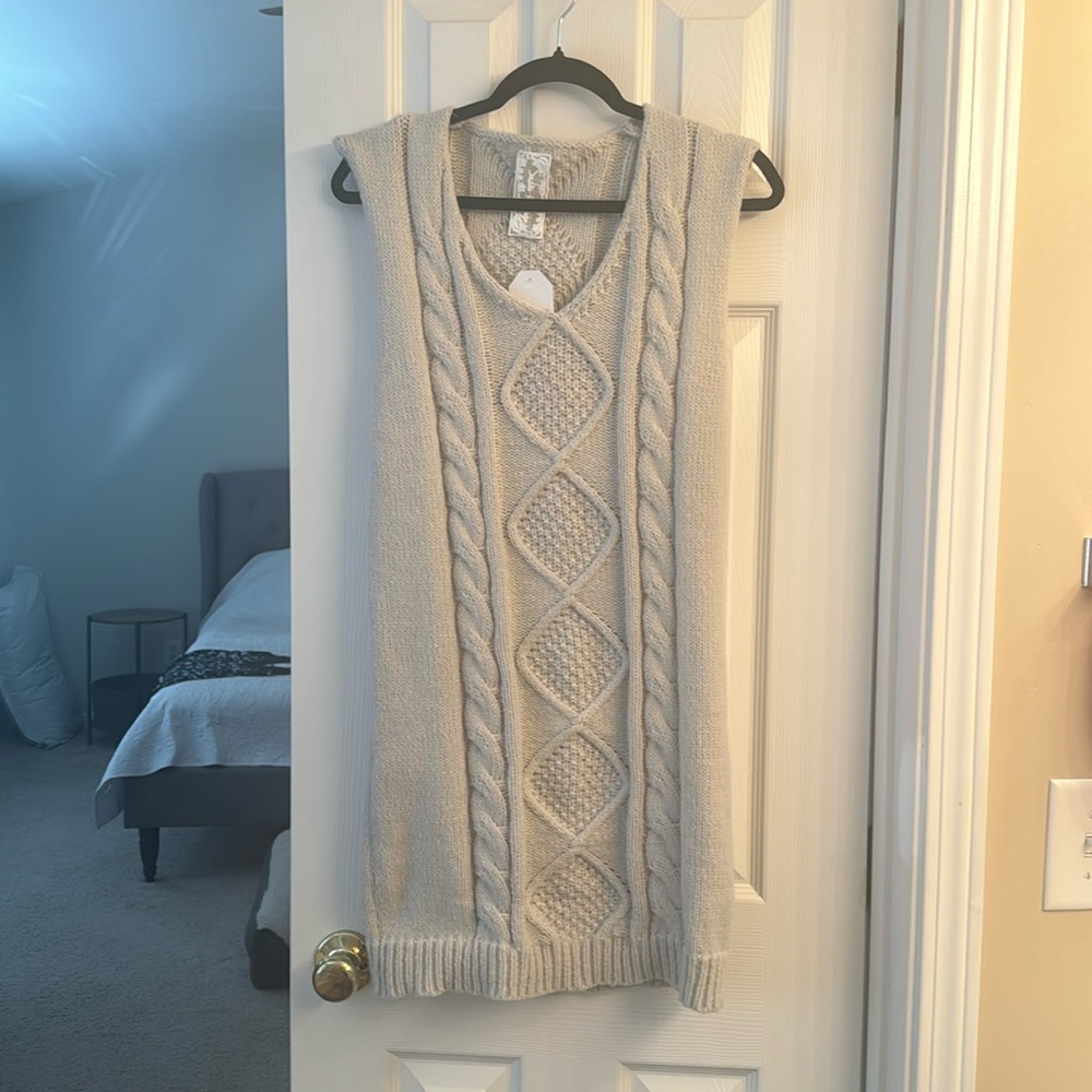 Cable knot sweater dress - never worn